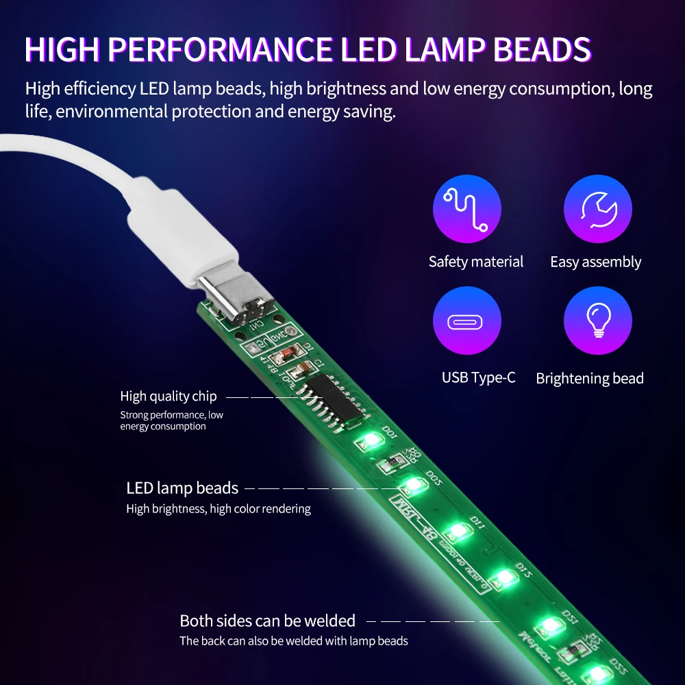 DC5V SMD LED Meteor Light Kit Electronic DIY Manufacturing Parts Flashing LED Components Electronic Training Kit DIY