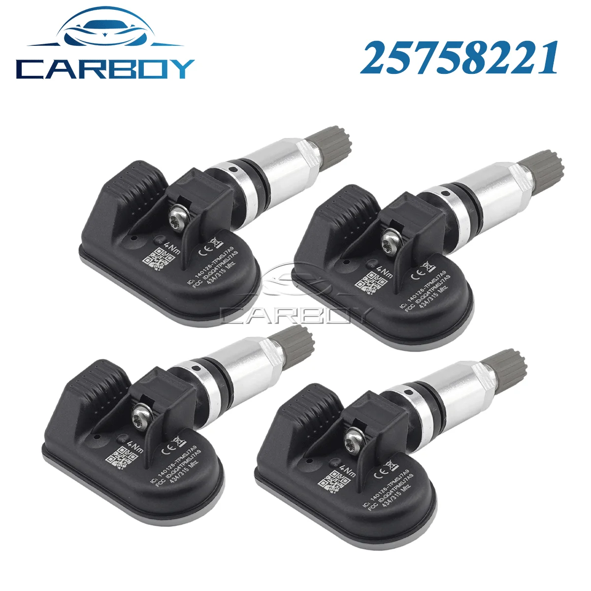 25758221 TPMS Tire Sensor For Chevrolet Colorado Corvette C6 Epica Cadillac STS XLR 433MHz Car Tire Pressure Monitoring System