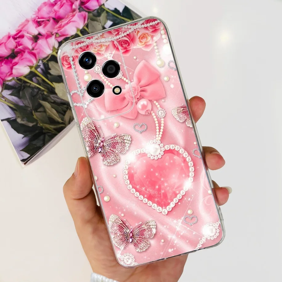 Floral Transparent Soft Silicone Phone Case - Protective Bumper