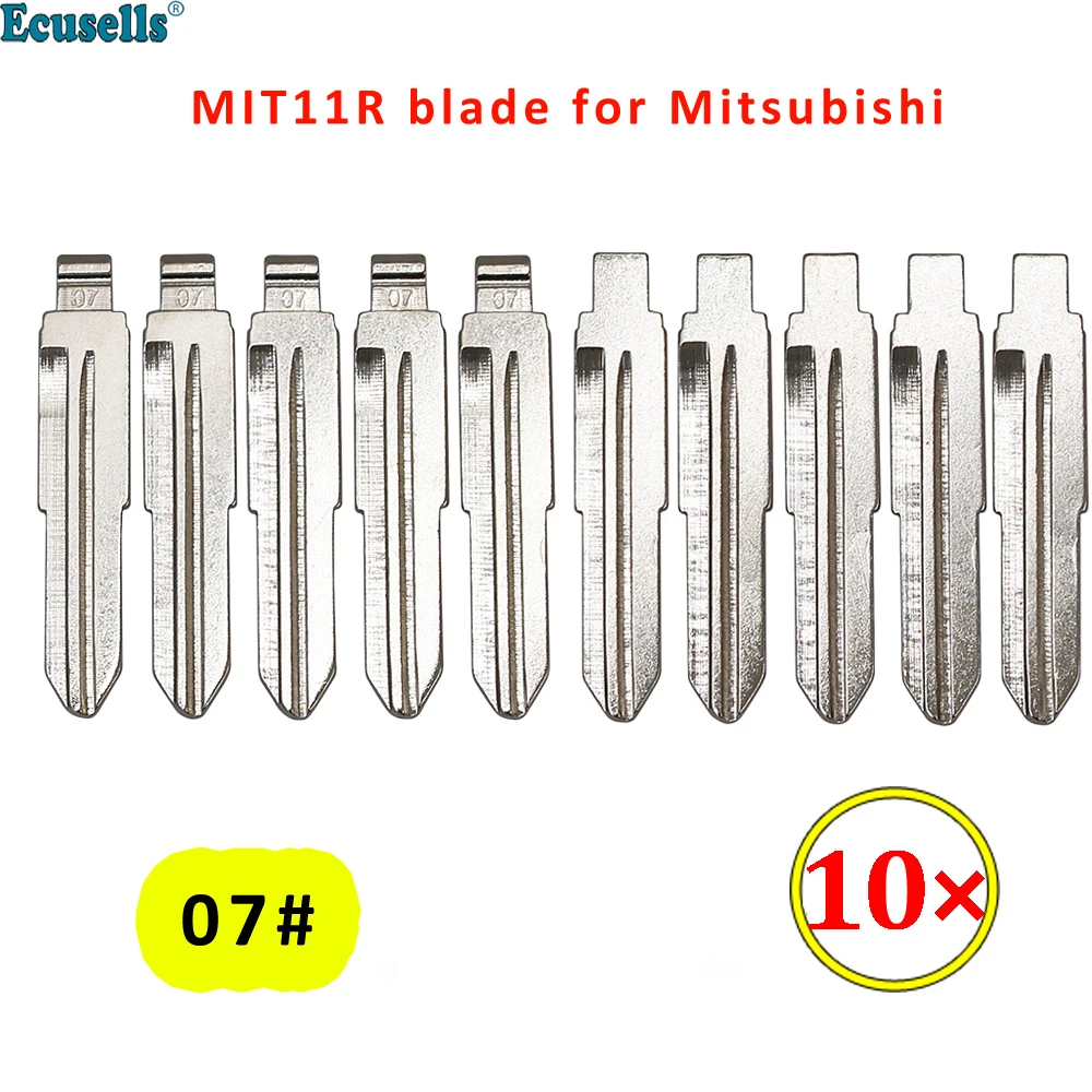 

Металлический ключ MT11R MIT11 10 шт./лот № 07, лезвие правого ключа, откидной ключ для автомобиля, пустой ключ KD для Mitsubishi Outlander Grandis ASX Pajero