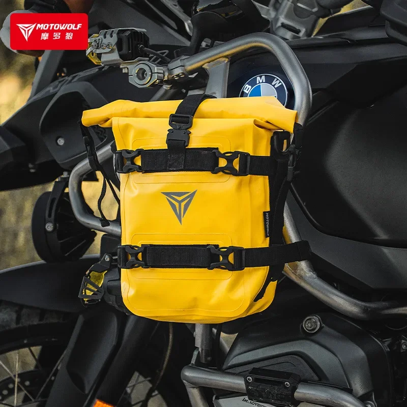 MOTOWOLF-Bolsa de parachoques impermeable para motocicleta, marco Universal  de Motocross, barras de choque, herramienta de reparación de parachoques,  bolsas de colocación, 5-8L - AliExpress