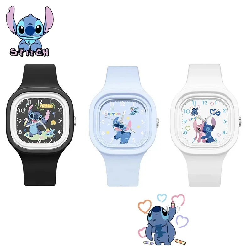 

Disney Cartoon Lilo & Stitch Mickey Minnie Children's Silicone Sports Watch Children's Toy Gift