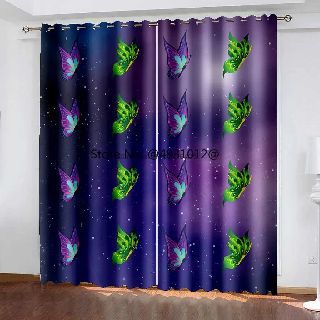 

2023 Purple Curtains Luxury Blackout 3D Window Curtains for Living Room Bedroom Customized Size Drapes Cortinas Home Textiles