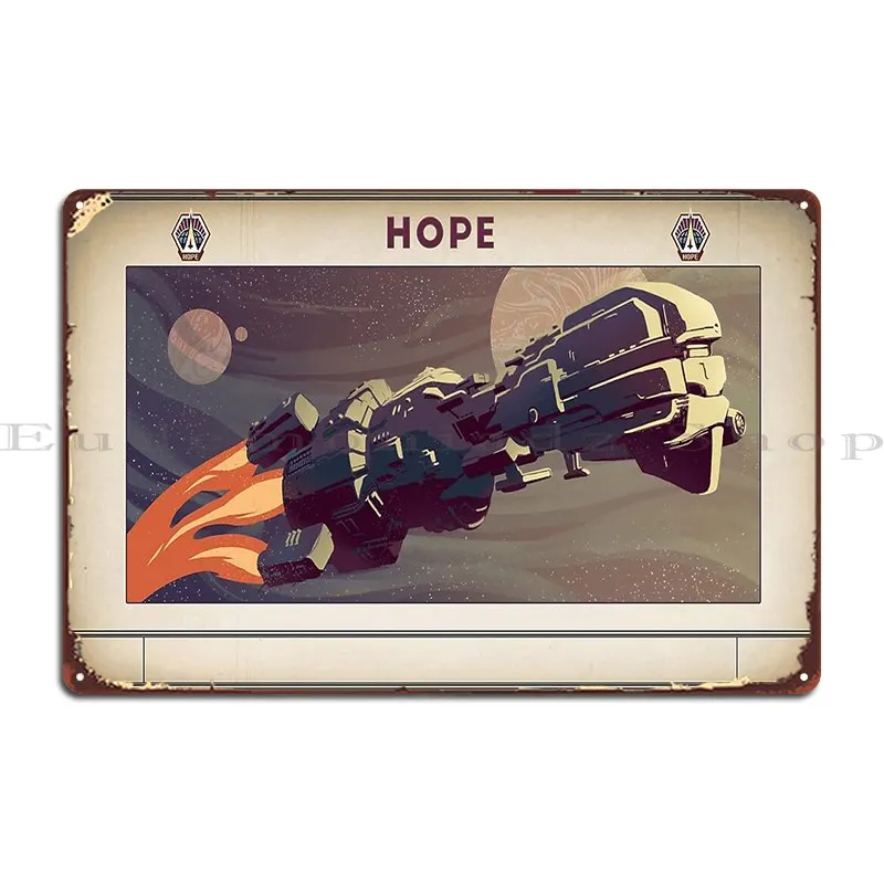 

The Outer Worlds Hope Poster Metal Plaque Poster Cinema Customize Cinema Printing Kitchen Tin Sign Poster