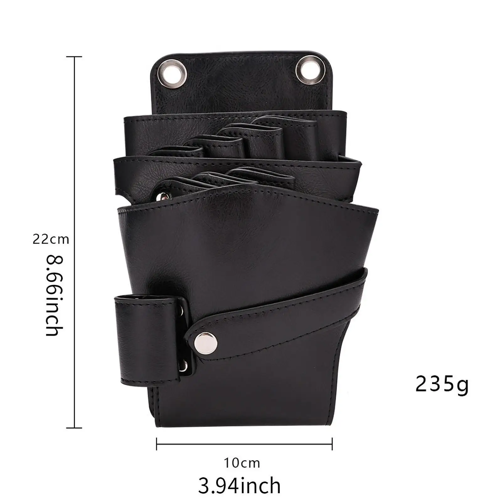 Scissors Pouch Hairdressing Tool Organizer Salon Scissors Holder PU Leather for Hairstylist Holder Waist Shoulder Belt