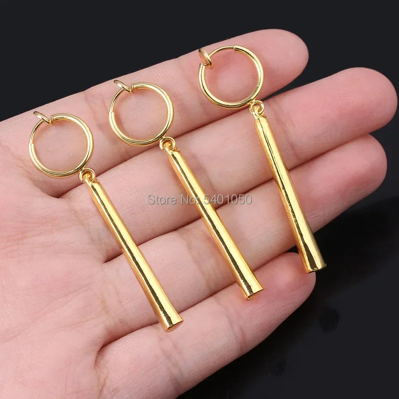 Anime Pirate Hunter Roronoa Zoro Cosplay Accessories Ear Drop Dangle Earrings Set Ear Nail Clip set