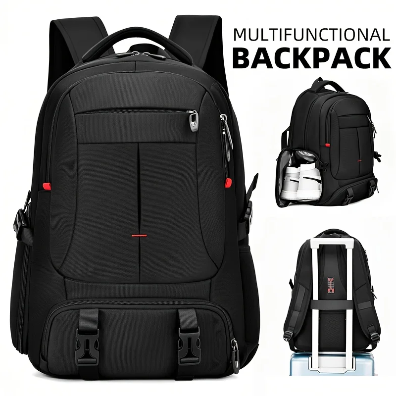 Waterproof Oxford Backpack for Men with USB Charging Port