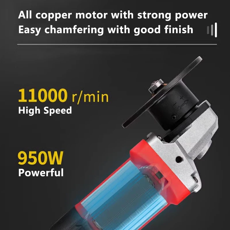 Electric Chamfering Tool AX9 950W Electric Portable Chamfering Machine 45&deg; Metal Mold Inner Hole Trimmer