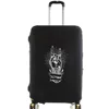Unisex Luggage Cover 18-28 Inch Fashion White Picture Series Pattern Trolley Suitcase Elastic Dust Bags Case Travel Accessories 3