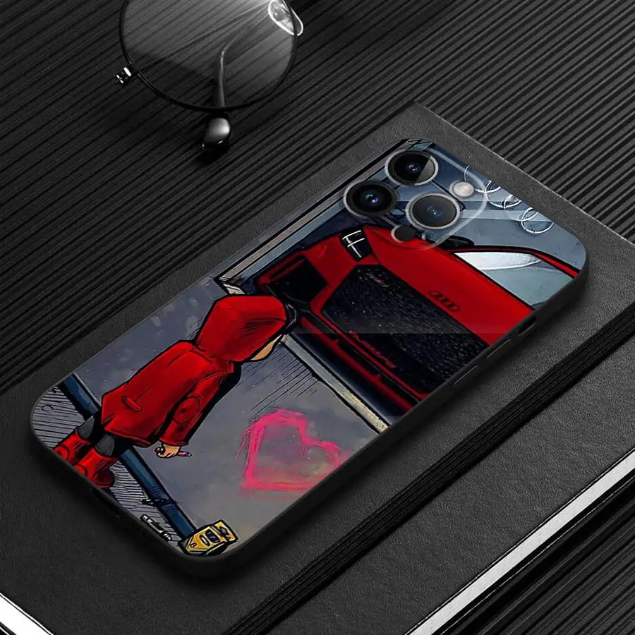 Children Watching Cars Art Phone Case - Soft Coque