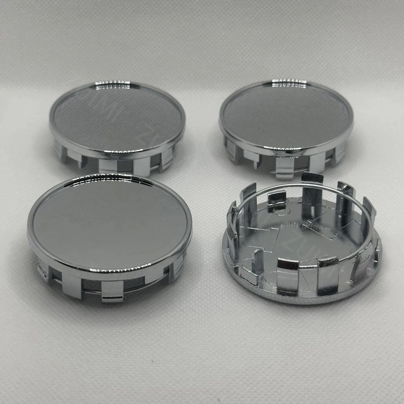 Car Wheel Rim Hub Cap 4Pcs/Set 54mm Black Silver ABS Plastic Dust-proof Covers for Auto Accessories