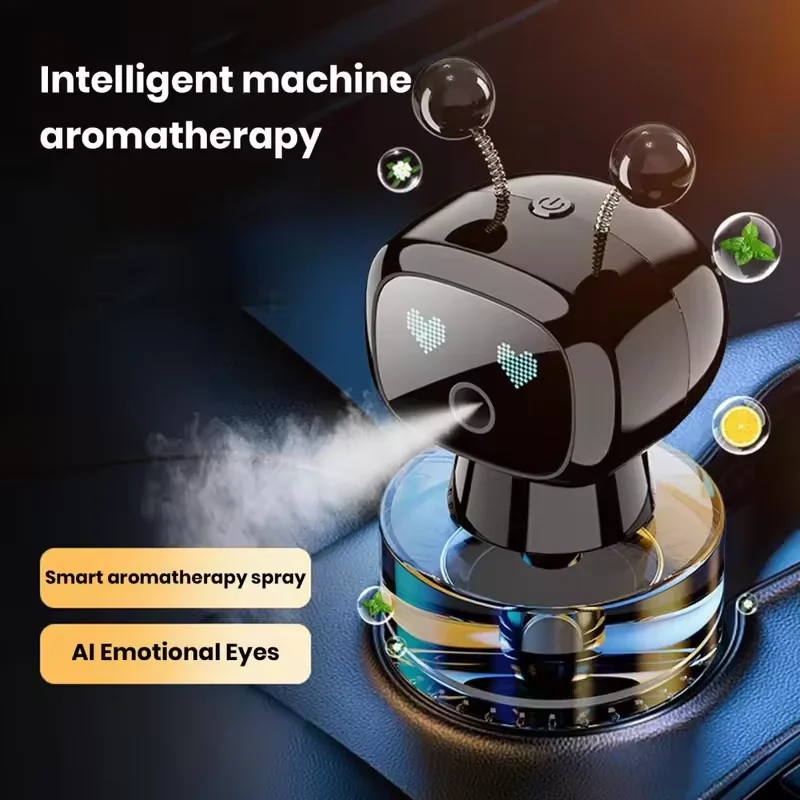 Deodorante per auto intelligente Diffusore di aromi per auto ricaricabile AI Occhi intelligenti 4 livelli di diffusore per auto intelligente regolabile regalo - immagine 3