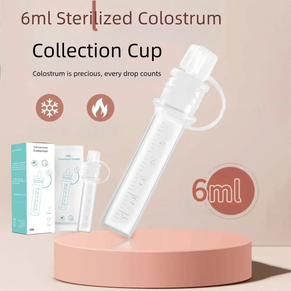 Reusable Colostrum Collector Food Safe 6ml Breast Milk Collection Baby Essentials Easy To Clean Baby Feeding Device