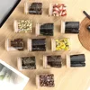 Bamboo Lid Glass Storage Jars – 250ml (12-Piece Set) 3