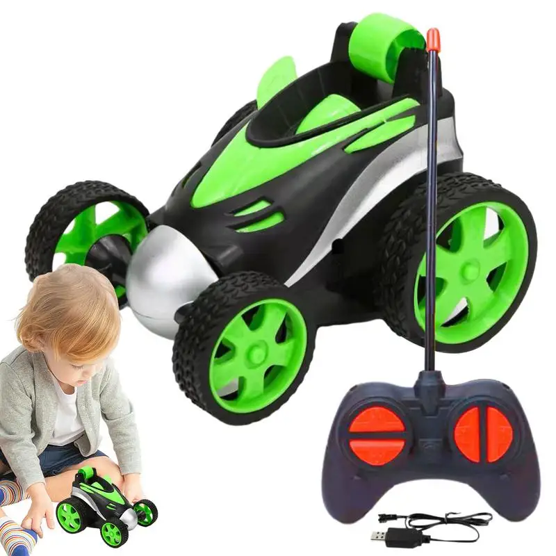Stunt Car Toy 360 Gradi Turn Over Rotating Car Toy Electric Race Stunt Toy Con Pneumatici Per Tutti I Terreni Macchinine Ricaricabili