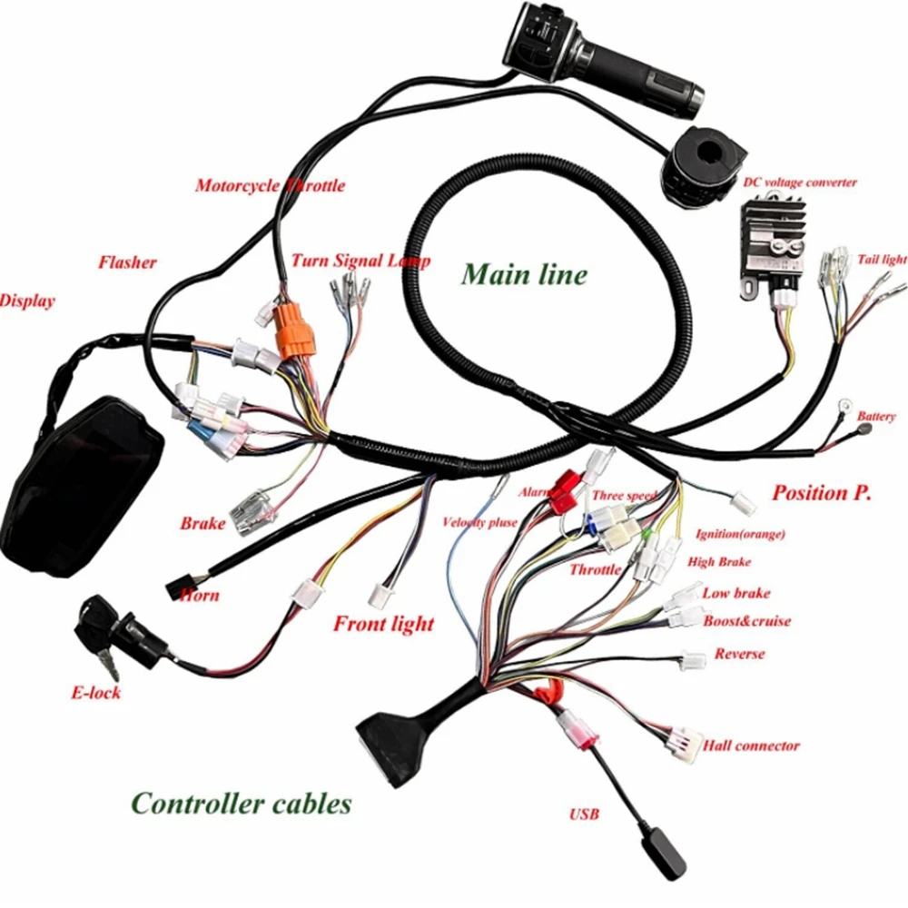 QS 138 90H 4000W Mid-Drive Motor Electric Power train Complete Kits For Electr with ND72530 Controller DKD display for Mopedbike