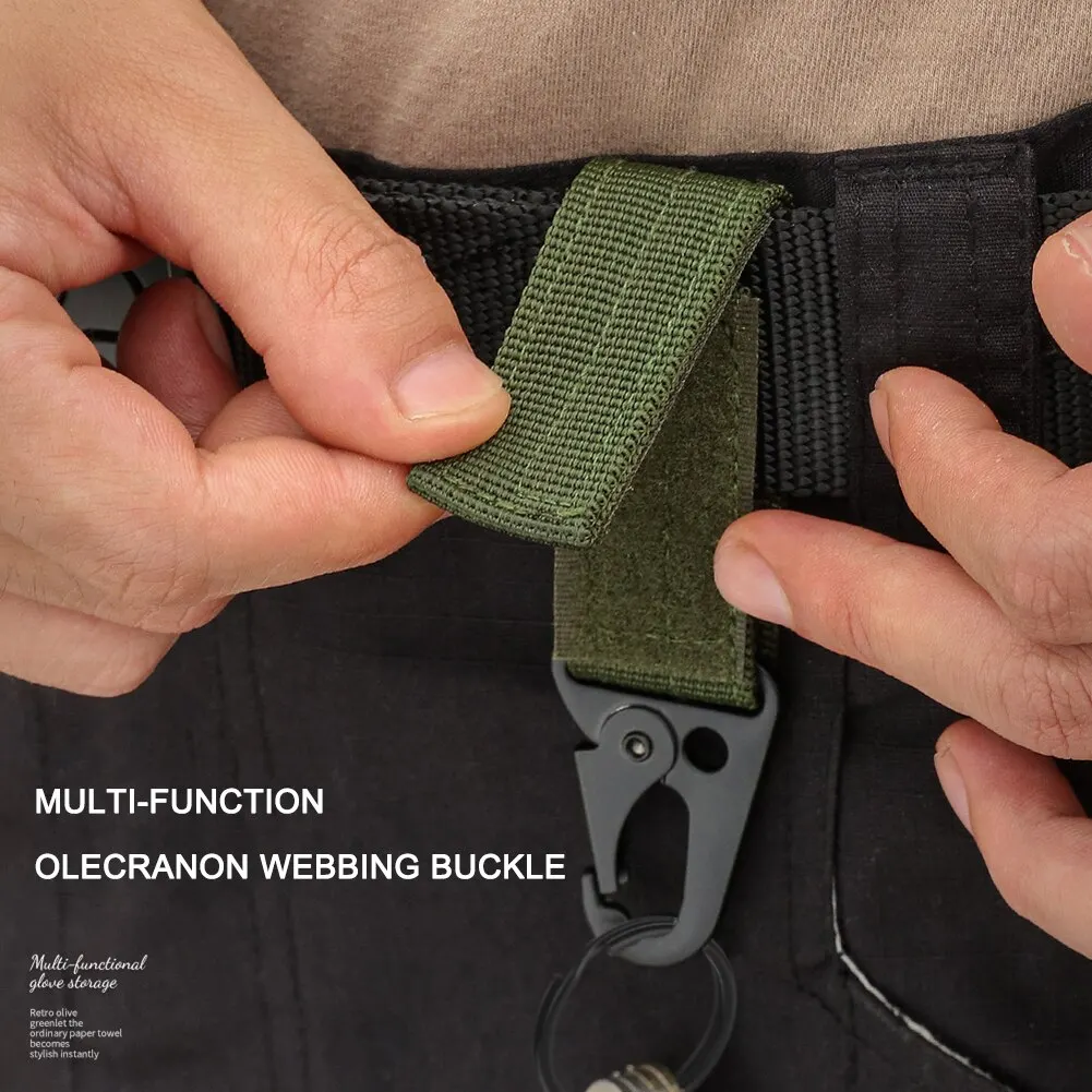 รูปสินค้า สายรัดปีนเขา หัวเข็มขัด Molle พร้อม Carabiner สำหรับแคมป์ปิ้ง