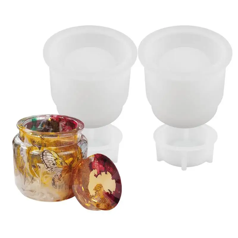 

Epoxy Resin Molds 2 PCS Molds For Epoxy Resin Molds For Epoxy Resin For DIY Gift Container Storage Bottle Home Festive