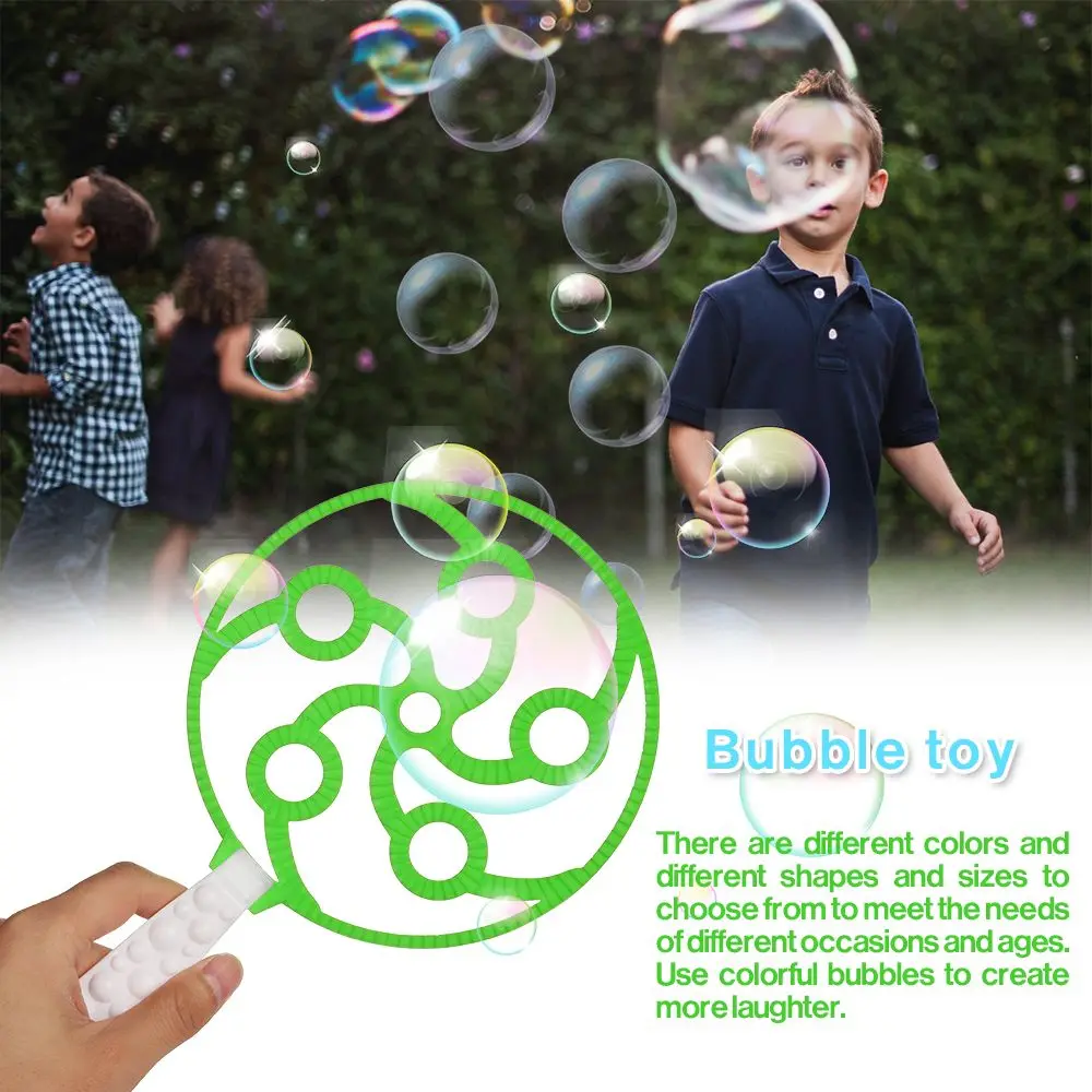 Hot Sale Kids Toys Children Bubble Wand Outdoor Fun Soap Bubbles Maker Blowing Bubble Tool Bubble Machine Blower Set 2