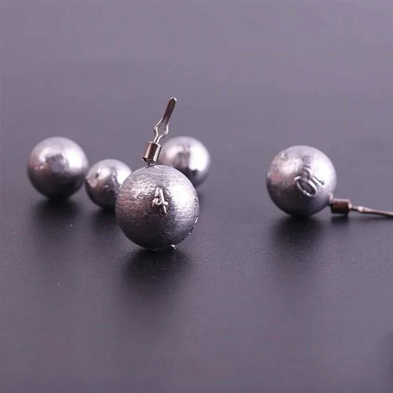 Fishing Counterweight Sinker Fishing Swivels Fishing Tackle Drop Water Lead Sinkers Swivels Fishing Lead Weight Lures Weight For 3g 5g 7g 10pcs/lot