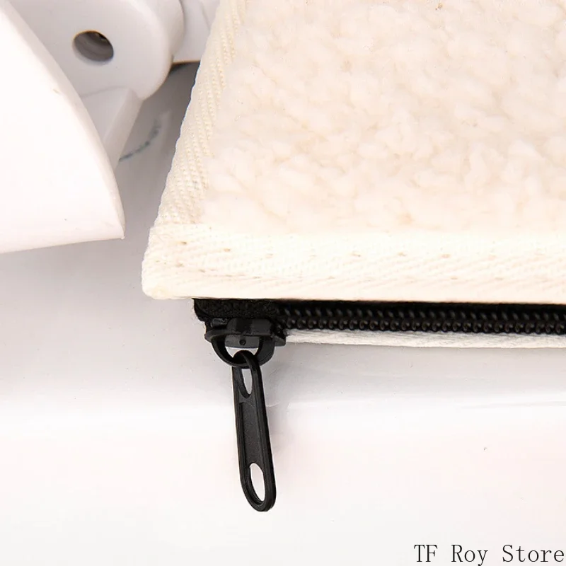 Cartoon Sheep Zipper Toilet Mat Lamb's Wool Toilet Seat Cover Universal Waterproof Toilet Seat Cushion Bathroom Accessories 5