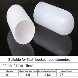 Silicone Elastic Flashlight Lampshade, Pack of 2, Universal Fit (14 - 75MM) (14 16mm)