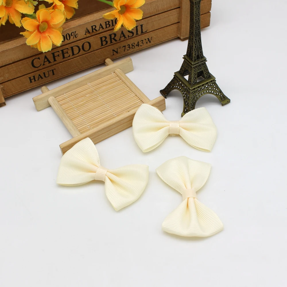 20 or 50pcs /lot 40-60mm Satin Ribbon Bows DIY Sewing Garment Wedding Decor Satin Ribbon Bows Decoration Bows