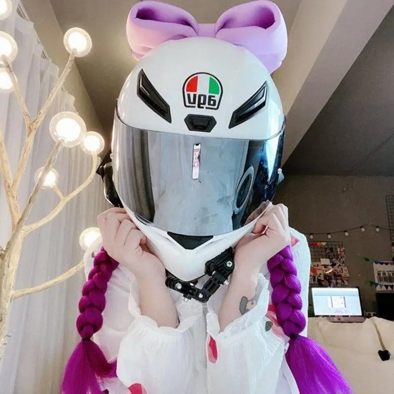 Braids Cascos De Mujer Con Coletas Trenzas Accesorios Para Moto