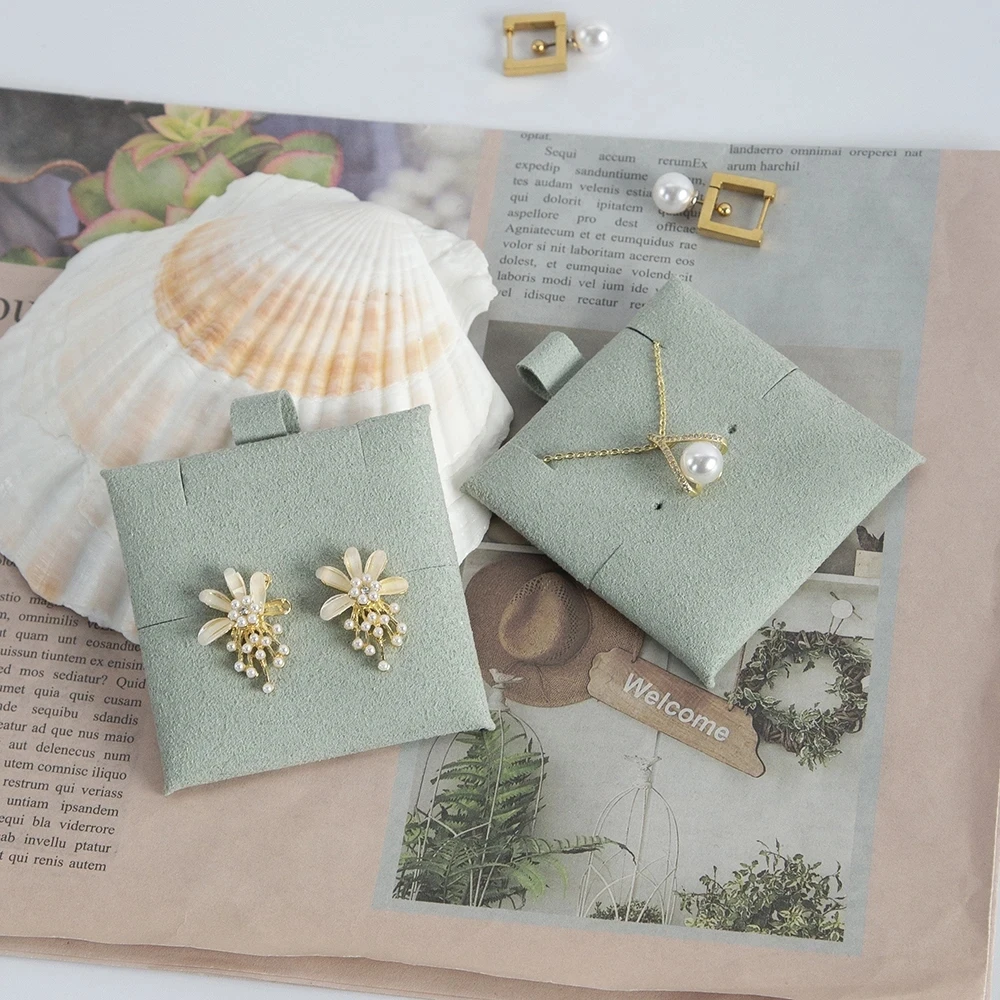 

100 шт./партия, держатели из микрофибры для витрин, сережек, гвоздиков, ожерелий, браслетов