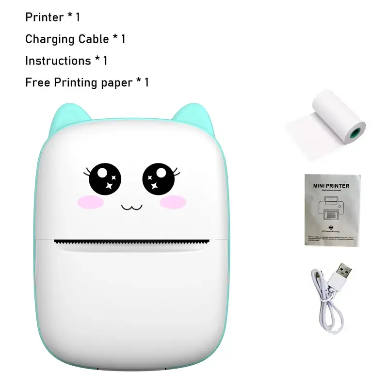 New portable mini printer wireless Bluetooth Android iOS mobile photo thermal printers tags Termica label maker with paper rolls - Image 8