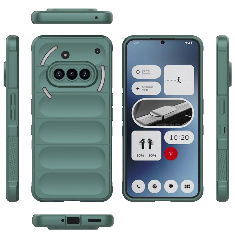 Enhanced Rugged Armor Anti-Shock Airbag Cushion Rubber Case with Lining Cloth