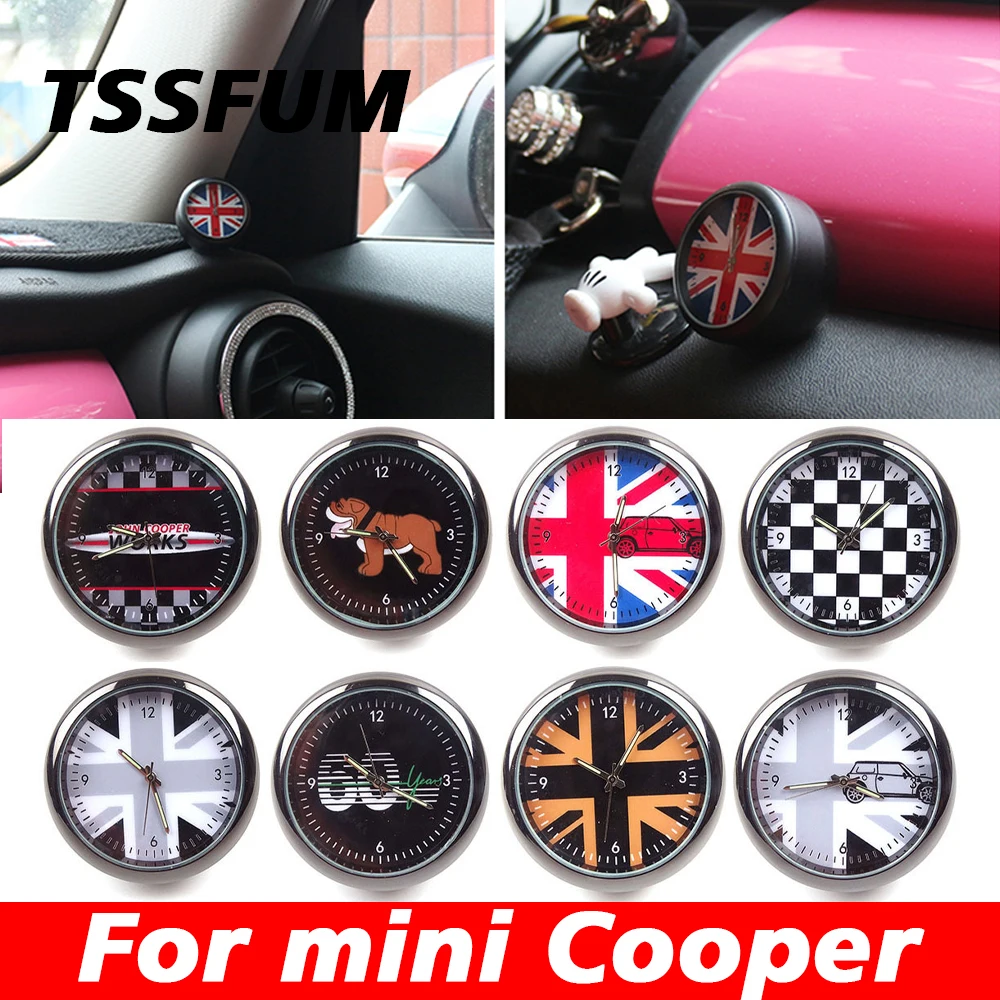 4 Mini Orologi Da Cruscotto Auto - Orologio Al Quarzo Con Clip E Adesivo
