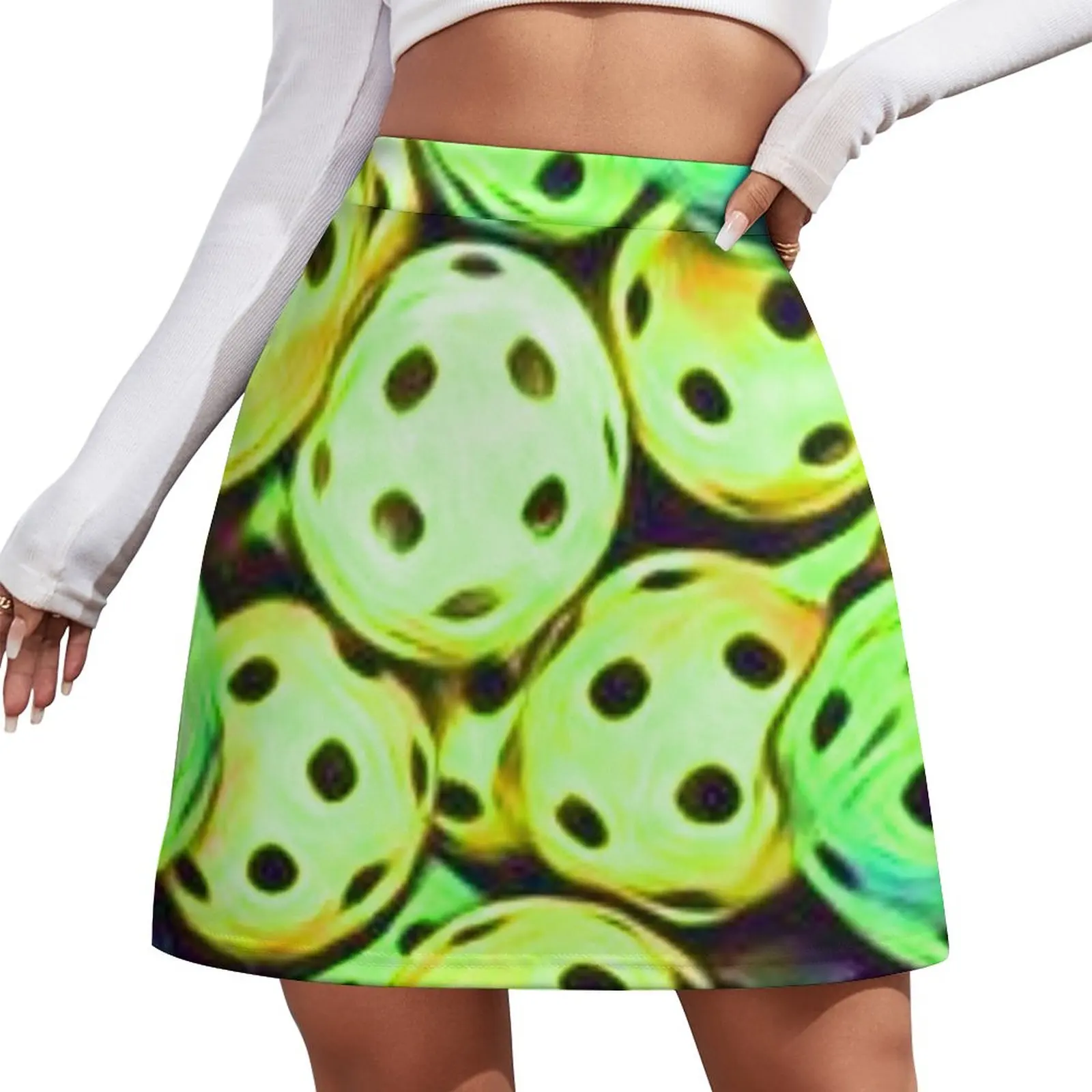 

Pickleball Yellow Balls Sport Fun Mini Skirt Women's summer skirts outfit korean style womans clothing