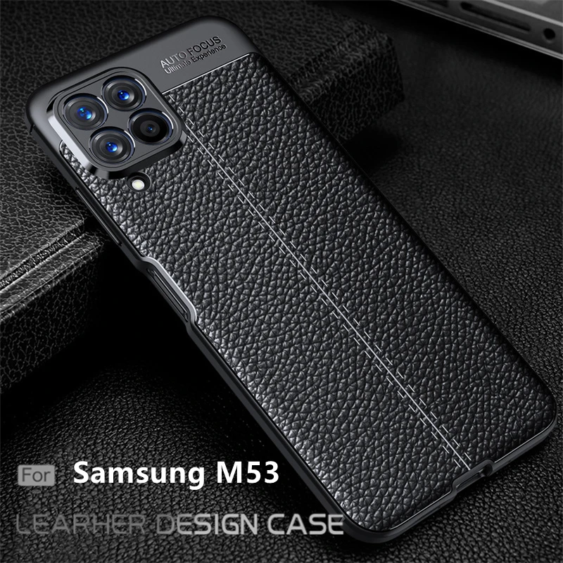 

Для Samsung Galaxy M53 чехол для Samsung M53 5G Capas Броня противоударный бампер для телефона ТПУ кожа для Fundas Samsung M53 M 53 чехол