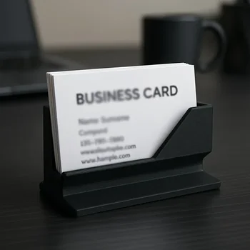 Porta biglietti da visita minimalista da 1 pezzo, organizer da tavolo in plastica per riporre e visualizzare le tue carte: adatto per qualsiasi dimensione