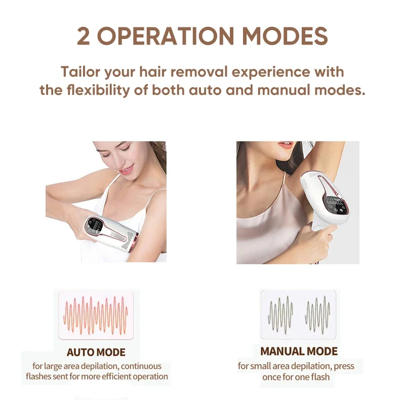 Epilatore laser di raffreddamento per donne e uomini 999900 Flash Touch LPL Rimuovi peli per donne 2 opzioni Rifinitore bikini Spedizione gratuita_voghion.com