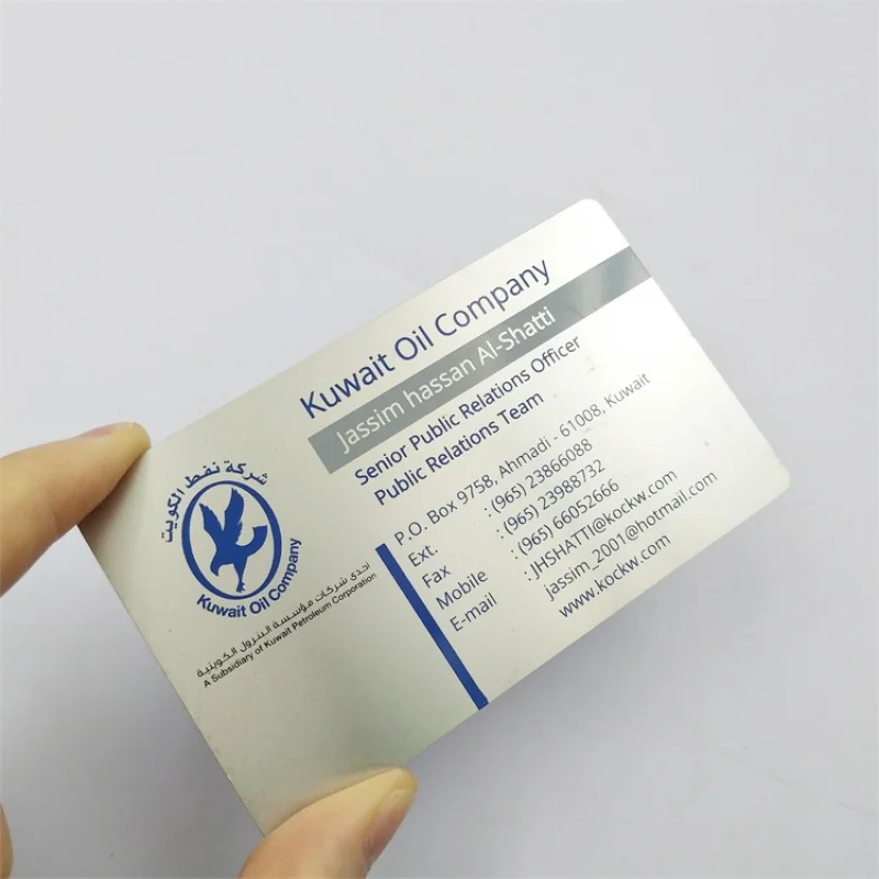Customized product、Factory high quality customized logo printing stainless steel card laser engraving metal card