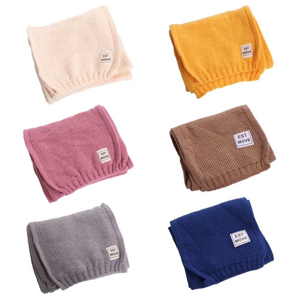 간단한 한국 스타일 소년 소녀 스카프 캐주얼 가을 겨울 어린이 니트 스카프 따뜻한 방풍 양모 뜨개질 스카프 어린이