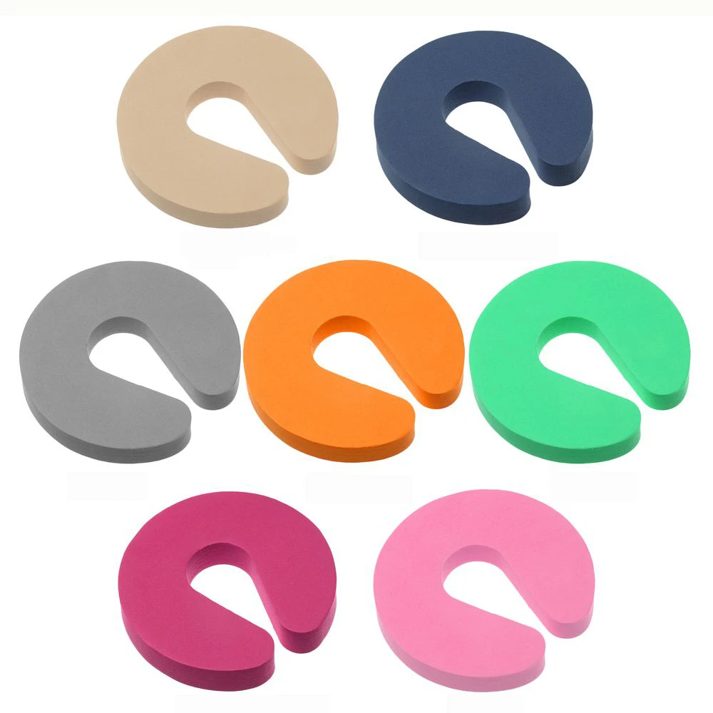 4Pcs/Lot Protection Baby Safety Locks Children C Shape Security Cabinet Locks Door Clip Kids Finger Safe Soft Foam Door Stopper door child locks