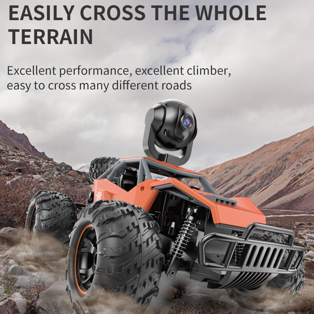 RC Trucks 2.4G 1:14 Alloy Off-Road Climbing Car High-speed 1080P WiFi Camera Video Drift Remote Control Car Toys for Boys Gifts 3