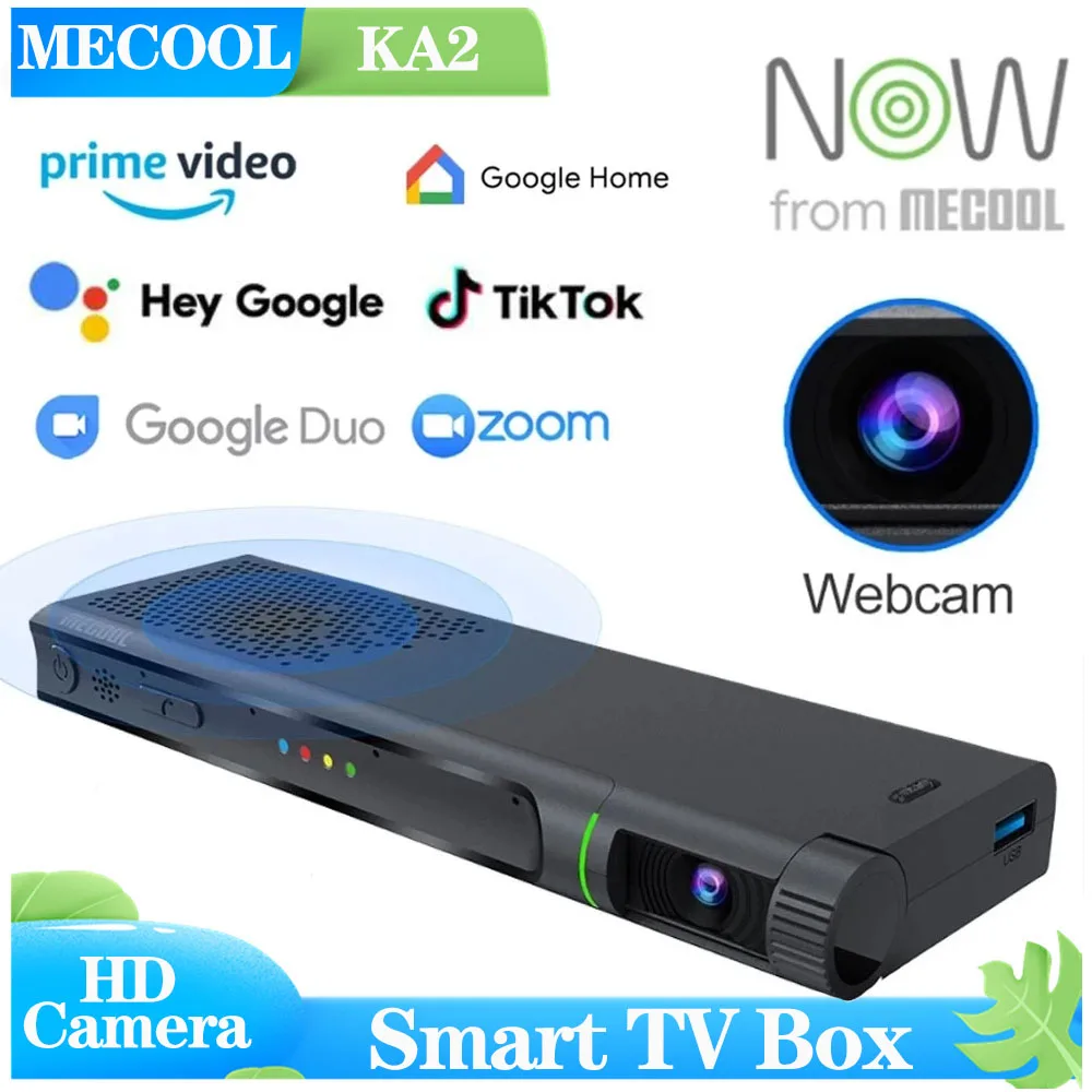 Mecool Ka2 Android Tv With Camera Amlogic S905x4 Android 10 4g 64g 4k  2.4g&5g Video Calling With Media Receiver Tv Box - Set Top Box - AliExpress