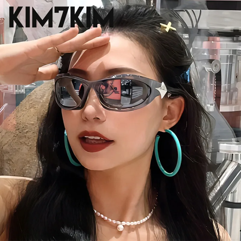 Cyberpunk Luxury Futurista Goggles para mulheres e homens, óculos esportivos, óculos femininos, 2000, Y2k, 2022