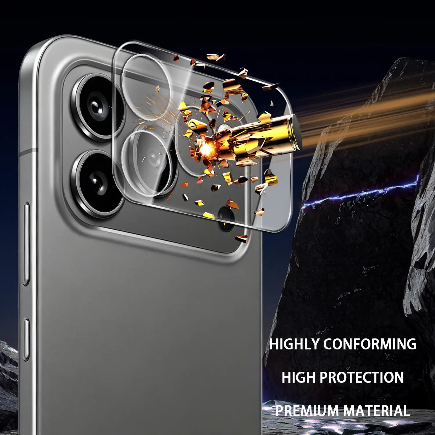 Premium HD Clear Camera Lens Protective Tempered Glass - Anti-Scratch Cover Films