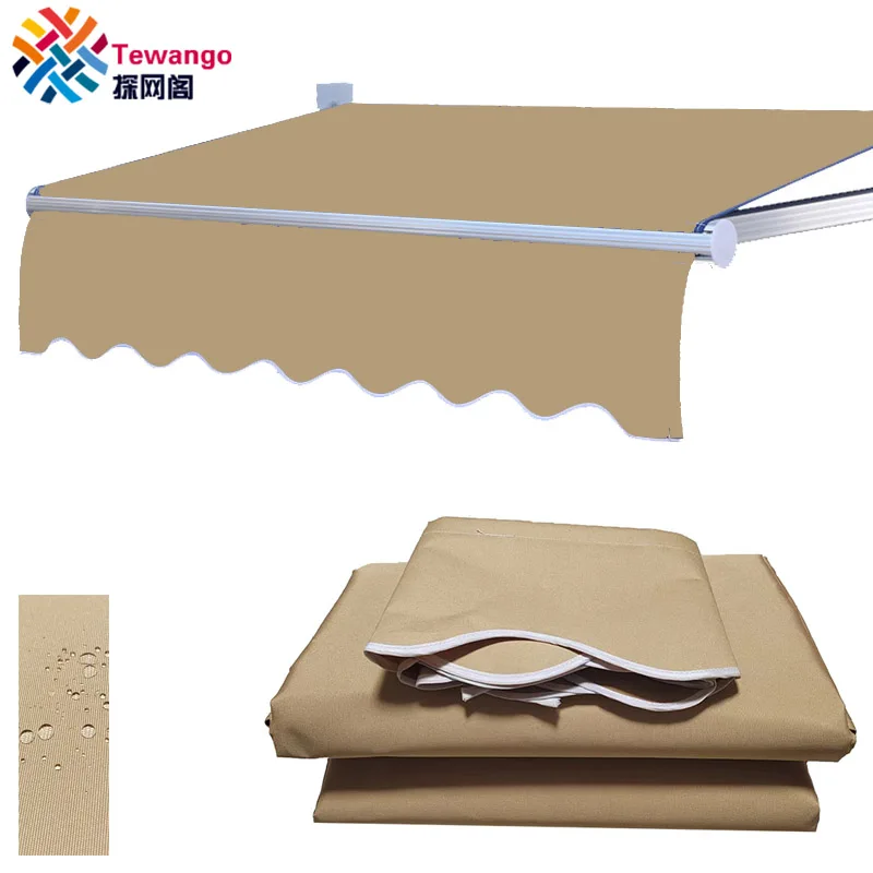Pure-Khaki-Retractable-Canopy-Replacement-Fabric-Patio-Window-Cover ...