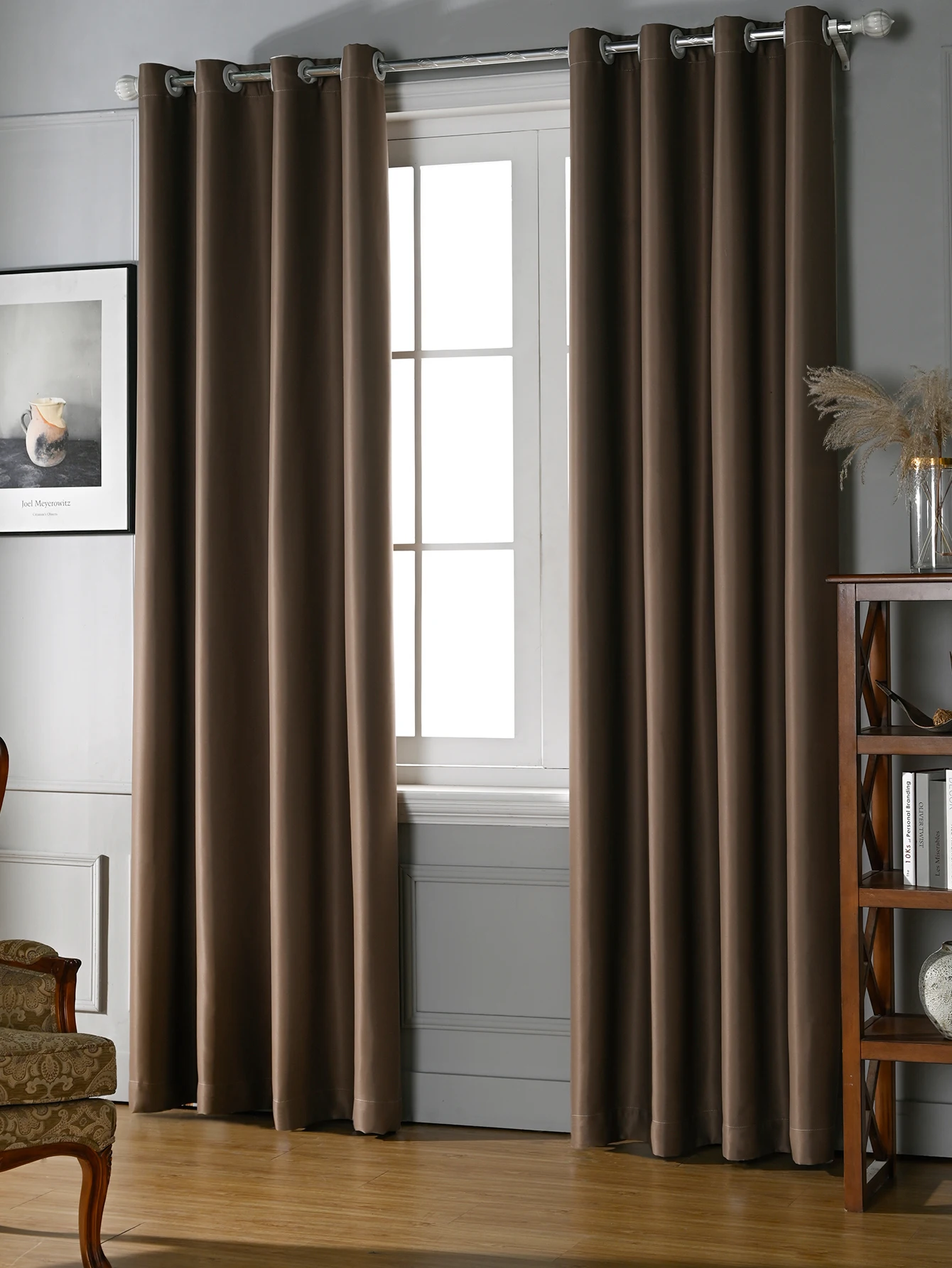 80% Blackout Curtins For Livingroom Bedroom Curtain Full Light Blocking Drapes With Black Backing Thermal Insulated High Shading blackout curtains window curtains thermal insulation curtain