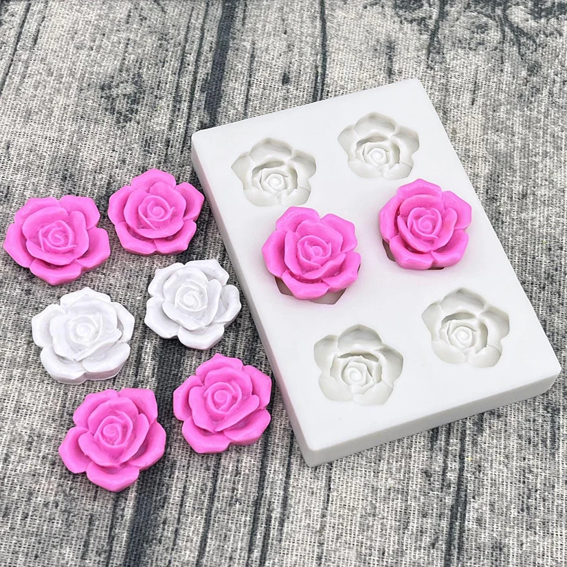 Mini Rose Camellia Daisy Flower Silicone Mold for Sugarcraft Cookie Cupcake Chocolate B... - SKU RFSM2209 - UGI Packaging