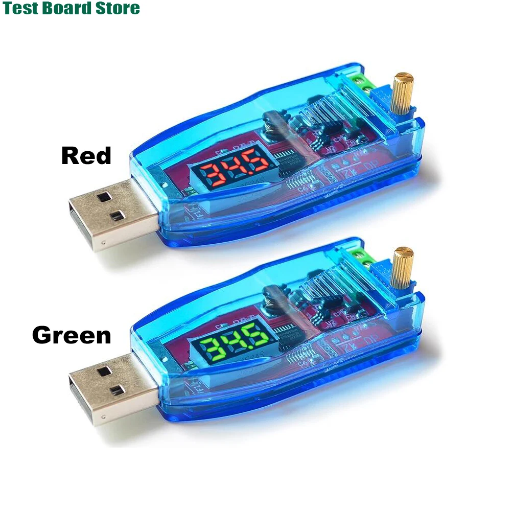 

1Pce LED screen display USB power supply voltage regulator DC-DC 5V voltage regulator module 1-24V voltage regulation converter