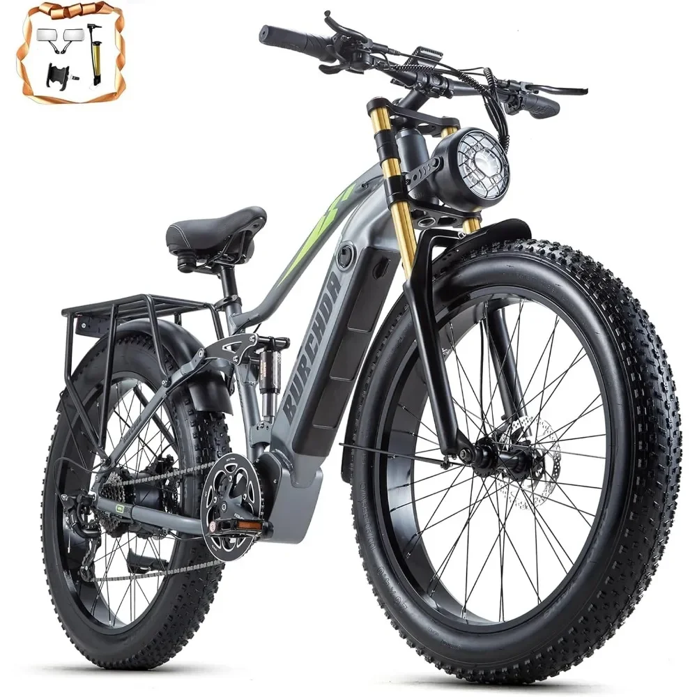 

Electric Bike for Adult 1000W Ebike 48V30AH/20Ah Removable Battery,118 Miles Long Range Off Road Beach Mountain Electric Bicycle