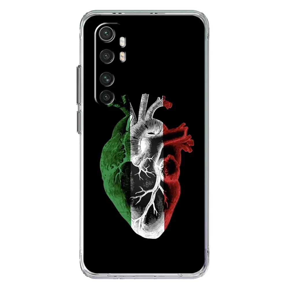 Italian Flag Clear Phone Case Cover