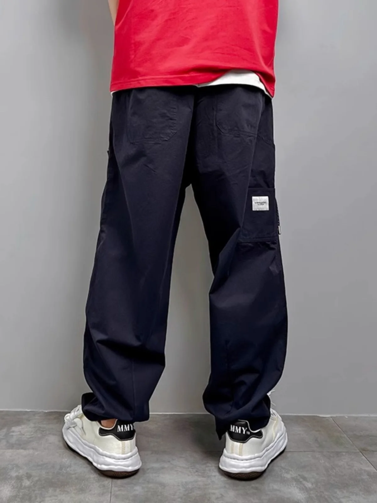 Loose Straight Leg Workwear Trousers for Men Casual Comfortable Cotton High Waist Autumn Faion Street Sle Vibe